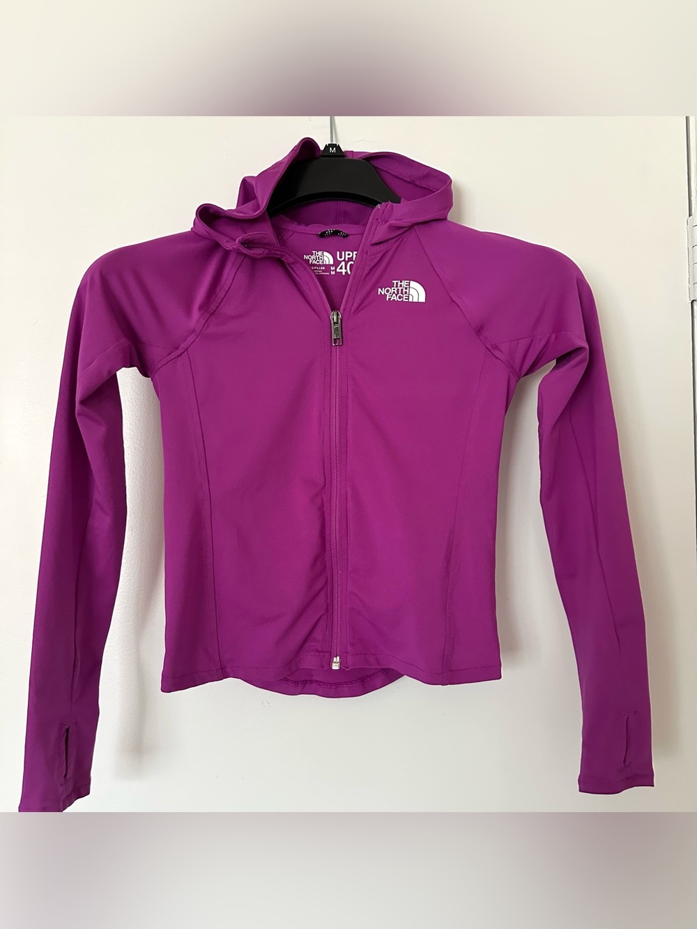 The North Face Girls Size M 10 Amphibious Purple Full Zip Sun Hoodie Jacket